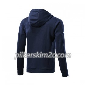 Ajax Amsterdam Kurtka Treningowa Kapturem 2017-18 Niebieski